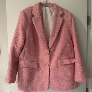 Pink H&M Boucle Blazer size L